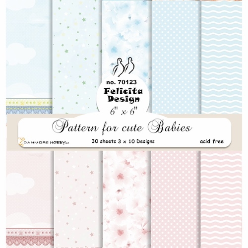 Felicita Design Pattern for cute babies 3x10design 15x15cm 200g